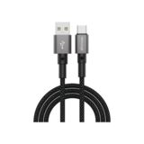 Кабель USB 2.0 Type-C - 1.0 м Grand-X PC-08B 3A, нейлон