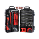 Набір викруток 115 в 1 Magnetic CR-V BLK для ремонту електроніки та дрібної техніки