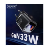 Зарядний пристрій TypeC 220В QOOVI 33W GAN Display PD QC