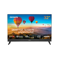 Телевізор 32'' AIWA JH32DT180S Smart TV, 32", 1366 x 768, з HDR, цифровий DVB-T, цифровий DVB-C, цифровий DVB-T2, 2 х 10 (20 Вт), CI+, 1 x RJ-45, 2 x USB, 3 x HDMI, Антенний, 1x Toslink, Wi-Fi - так, Підтримка Smart TV - так, VESA - VESA (100х100мм), 720 х 70 х 470 мм, 4 кг