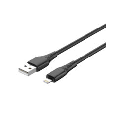 ������ USB 2.0 Lightning - 1.0 � Colorway Apple Lightning (textured PVC) 3� 1� ������ CW-CBUL094-BK