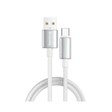 Кабель USB 2.0 Type-C - 1.0 м Colorway (zinc alloy braided) 3А 1м білий