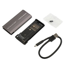 �������� ������ M.2 Maxxter EHDE-2280SRGB-01, (NVMe), USB 3.1 Gen2, RGB-�����������, ���