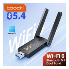 �������� ����� USB 3.0 Toocki TB07A WIFI6 AX900 + Bluetooth 5.4, 2 ������