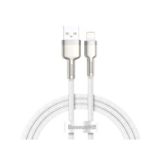 ������ USB 2.0 Lightning - 2.0 � Baseus CALJK-B02 Cafule Series Metal, 2.4A White