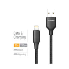 ������ USB 2.0 Lightning - 2.0 � Colorway Apple Lightning (TPE embossed) 3� 2� ������ CW-CBUL102-BK