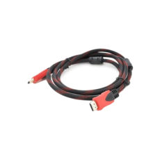 ������ HDMI 1.8 � Merlion HDMI-HDMI v1.4, OD-7.4mm, 2 �������, ����������, ������� Black / RED, �������� RED / Black, (�����), Q160