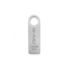 USB 3.0 Flash Drive 128 Gb Hi-Rali Shuttle серія срібло (HI-128GB3SHSL)
