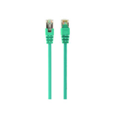 Патч-корд литий 0,5 м Cablexpert (PP22-0.5M/G), FTP, литий, 50u" штекер із фіксатором, зелений