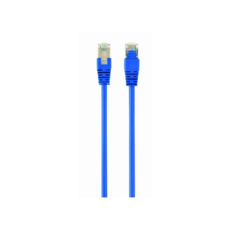 Патч-корд литий 0,5 м Cablexpert (PP22-0.5M/B), FTP, кат. 5, литий, 50u" штекер із фіксатором, синій