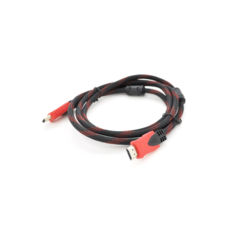 ������ HDMI 3.0 � Merlion HDMI-HDMI v1.4, OD-7.4mm,  2 �������, ����������, �������, ��������� RED/Black (01066)