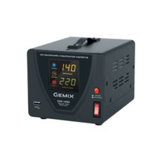 Стабілізатор Gemix SDR-1000, 1000 ВА (700 Вт), Ступінчастий, 220 В ± 10%, 50 Гц