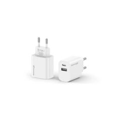 �������� ������� TypeC 220� Grand-X CH-21W USB-A + Type-C 5V 2,1A White, � �������� �� ����������������