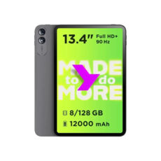 Планшет 13,4" Pixus BigTab 8/128 FHD 90Hz IPS (1920х1200), 8-ядерний Unisoc T7250 (UMS9230E)/RAM 8GB/128GB++microSD/4G/Wi-Fi/Bluetooth/GPS/основна камера – 13 MP з LED спалахом, фронтальна камера – 5 MP/12000 mAh/Android 16.0/метал