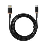 Кабель USB 2.0 Type-C - 2.0 м Baseus (P10377802U01-02) Dura Series 60W Gold+Black