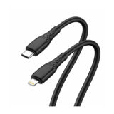 Кабель Type-C/Lightning - 1.0 м Colorway (textured PVC) (PD Fast Charging 30W) 1м чорний CW-CBPDCL094-BK