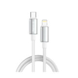 Кабель Type-C/Lightning - 1.0 м Colorway (zinc alloy braided) (PD Fast Charging 30W) 1м білий CW-CBPDCL098-WT