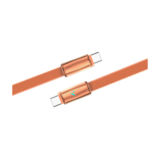 Кабель Type-C/Type-C - 1.0 м Colorway (ultra-thin) (PD Fast Charging 100W) 5А 1м помаранчевий CW-CBPDCC100-OR