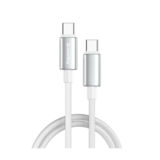 Кабель Type-C/Type-C - 2.0 м Colorway (zinc alloy braided) (PD Fast Charging 100W) 5А 2м білий CW-CBPDCC099-WT