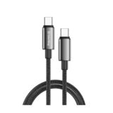 Кабель Type-C/Type-C - 1.0 м Colorway (zinc alloy braided) (PD Fast Charging 100W) 5А 1м чорний CW-CBPDCC098-BK