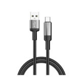 Кабель USB 2.0 Type-C - 2.0 м Colorway (braided wire) 6А 2м чорний CW-CBUC097-BK