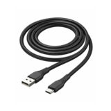 Кабель USB 2.0 Type-C - 1.0 м Colorway (textured PVC) 3А 1м чорний CW-CBUC094-BK