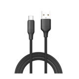 Кабель USB 2.0 Type-C - 2.0 м Colorway (TPE embossed) 3А 2м чорний CW-CBUC102-BK