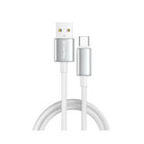 Кабель USB 2.0 Type-C - 1.0 м Colorway (zinc alloy braided) 3А 1м білий