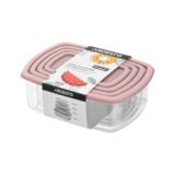 Контейнер для їжі Ardesto Fresh AR1312P (0.25/0.5/0.75/1.2л)