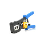 Інструмент обжимний HY-376Z з храповиком для обтискача RJ-45 (8P8C) та RJ-12/11 (6P6C), 6P / 8P + обрізка наскрізних конекторів