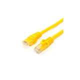 Патч-корд литий 2.0м Atcom Cat.6, мідь, довжина жовтий, 1 ГБ/с
