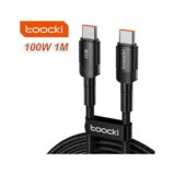 Кабель Type-C/Type-C - 1.0 м Toocki 100W PD3.0 QC4.0 FCP AFC Черный TXCTT 1-HY01