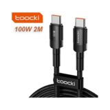 Кабель Type-C/Type-C - 2.0 м Toocki 100W PD3.0 QC4.0 FCP AFC Черный TXCTT 1- HYA01