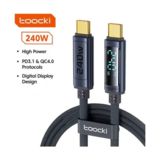 Кабель Type-C/Type-C - 1.0 м Toocki 240W Display PD3.1 QC4.0 FCP AFC Gray TQ-X57C4