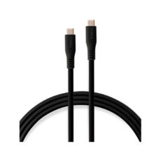 Кабель Type-C/Type-C - 1.2 м UBS3.2 Gen2 10G 100W Chip Silicon Black Vinga (VCPDCCC31012SB)