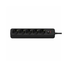 Мережевий фільтр 3,0 м СolorWay 10A/2500W (CCA-3G1MM) 5 розеток/3M Black CW-PSEA1053BK