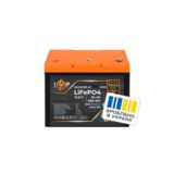 Акумулятор LP LiFePO4 12,8V - 64Ah (820Wh) (BMS 80A/64А) пластик Smart BT 7000 циклів
