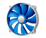 Вентилятор 140 mm Deepcool UF 140 Ultra Silent PWM, 2 подш,140x140x25мм 2BB 1200 об/хв 19дБ блакитний