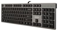 Клавіатура A4Tech KV-300H USB X-Key + 2хUSB-порта сіро-чорна, ультратонка, безшумний і м'який натиск