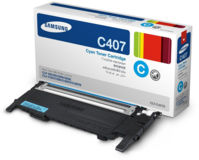 Картридж SAMSUNG CLT-C407S, Cyan, CLP-320/325, CLX-3185, 1k, OEM