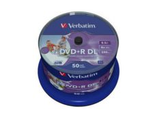  DVD+R 50 Cake VERBATIM 8,5GB/DL, 8X (43758)